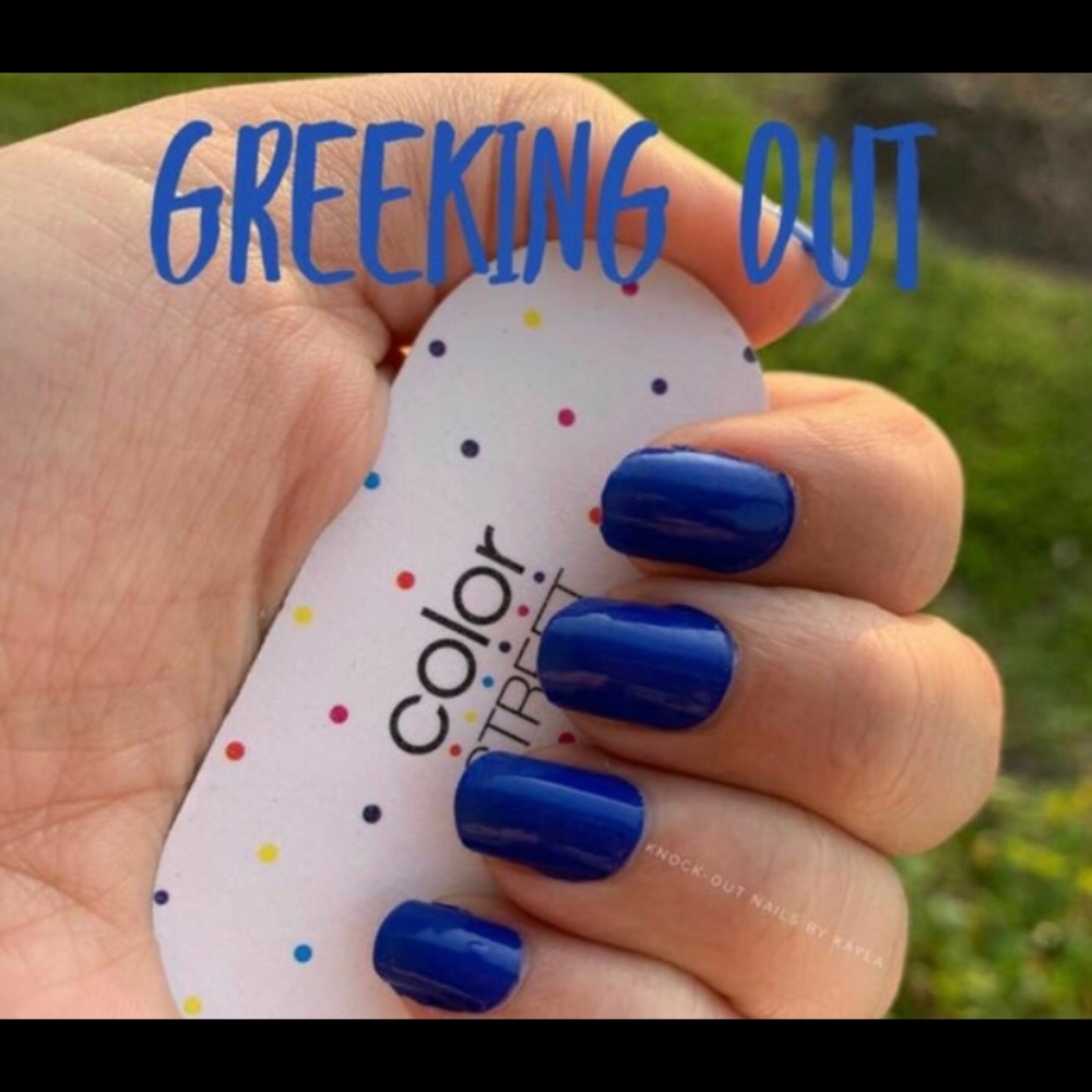 Color Street Greeking Out.